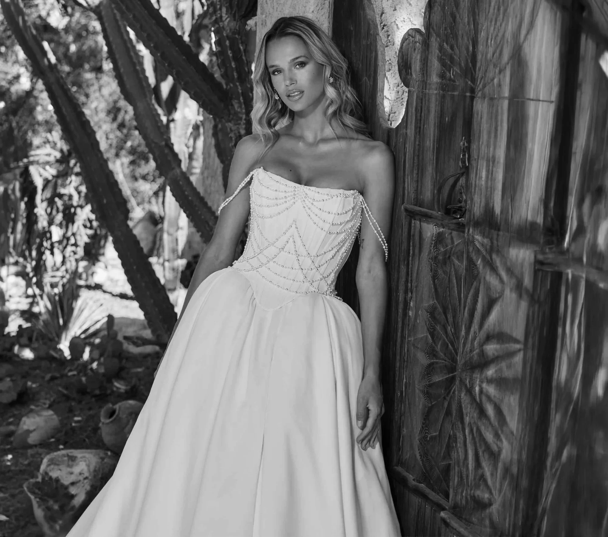 Model wearing a homecoming dresses