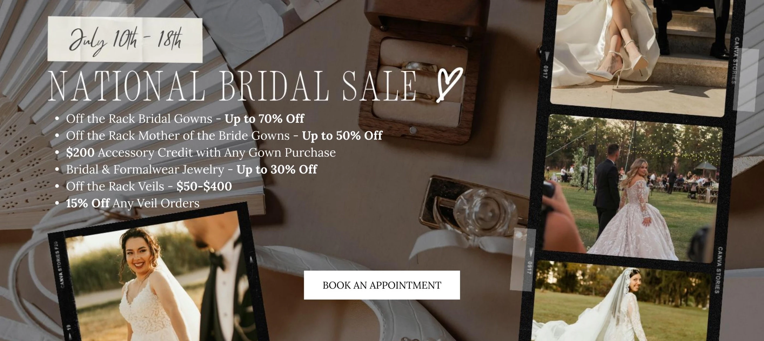 National Bridal Sale Banner