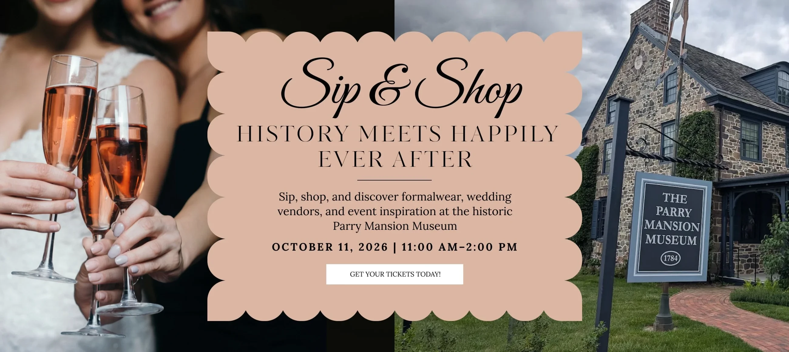 Sip and Shop Banner